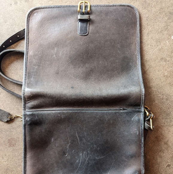 Vintage Coach Saddle Pouch №9585 in Gray - Picture 3 of 4